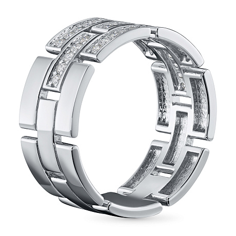 Кольцо из белого золота с бриллиантами