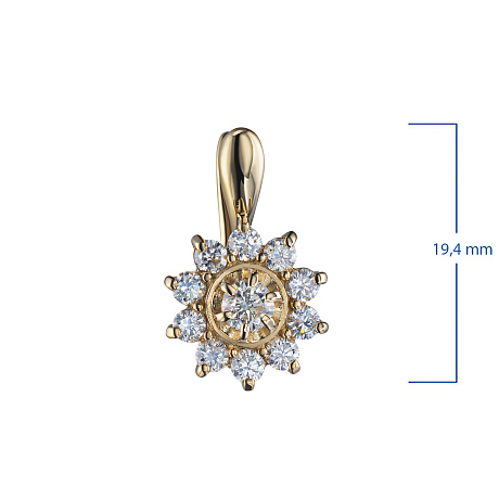 Серьги из желтого золота