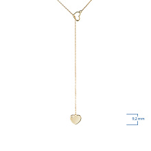 Колье из желтого золота с бриллиантом