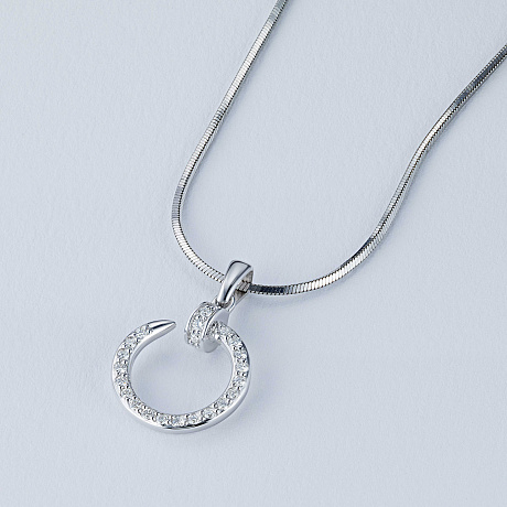 Подвеска из белого золота