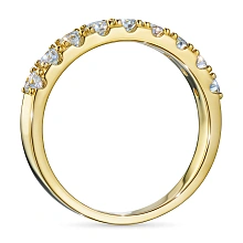 Кольцо из желтого золота c бриллиантами