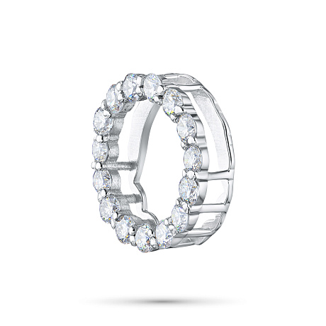 Подвеска из комбинированного золота с бриллиантами