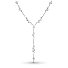 Колье из белого золота c бриллиантами