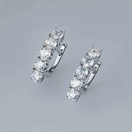 Серьги из белого золота