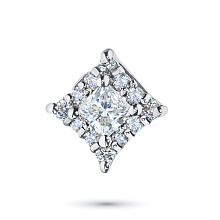 Подвеска из белого золота c бриллиантами