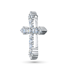 Подвеска из серебра c бриллиантами