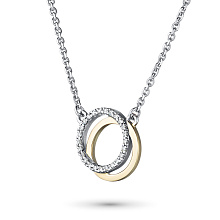 Колье из комбинированного золота c бриллиантами