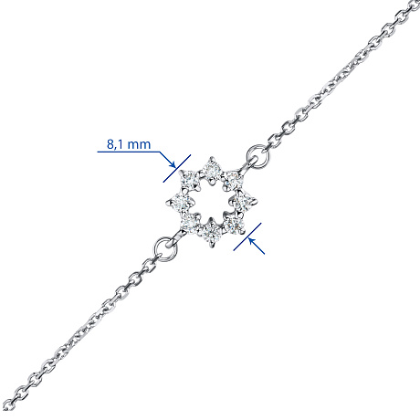 Браслет из белого золота