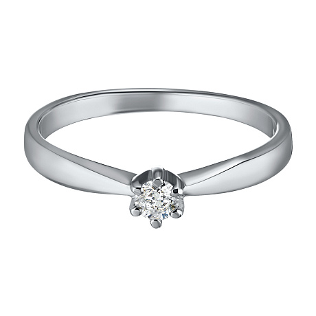 Кольцо из белого золота