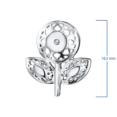 Классическая подвеска из серебра