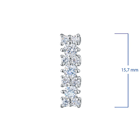 Классическая подвеска из белого золота