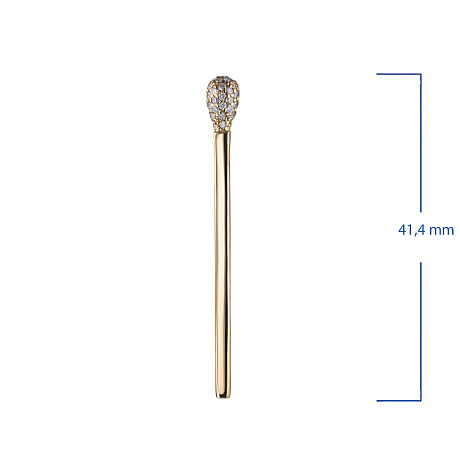 Подвеска из желтого золота с бриллиантами