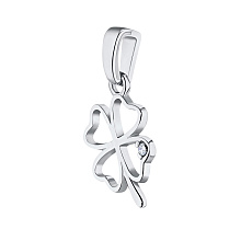 Подвеска из серебра с бриллиантом