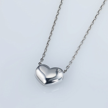 Подвеска из серебра с бриллиантом