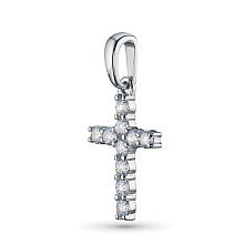 Подвеска из серебра c бриллиантами