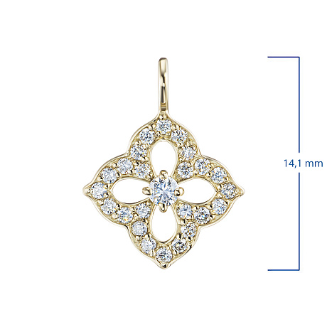 Подвеска из желтого золота