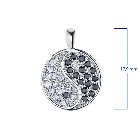 Подвеска из белого золота