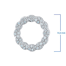 Подвеска из белого золота c бриллиантами