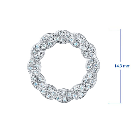 Подвеска из белого золота