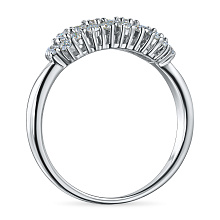 Кольцо из серебра c бриллиантами