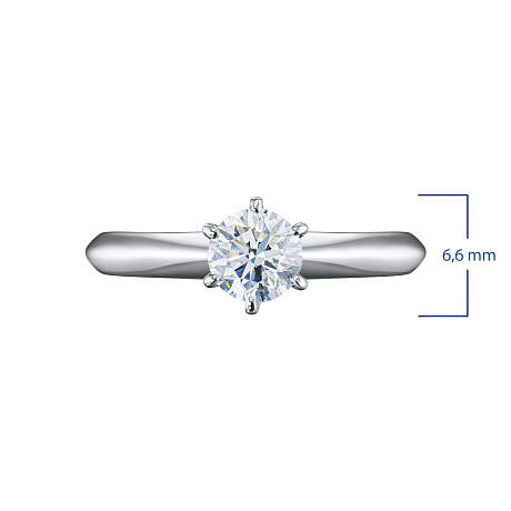 Кольцо из белого золота