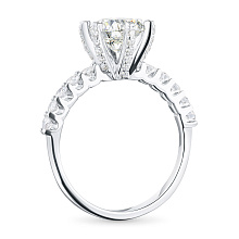 Кольцо из белого золота c бриллиантами