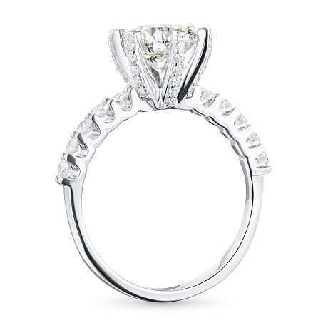 Кольцо из белого золота