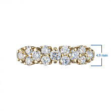 Кольцо из желтого золота c бриллиантами