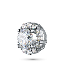 Классическая подвеска из белого золота c бриллиантами