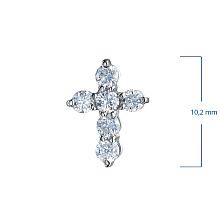 Подвеска из серебра c бриллиантами