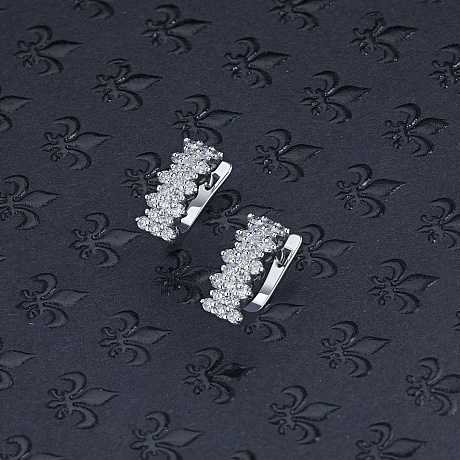 Серьги из белого золота