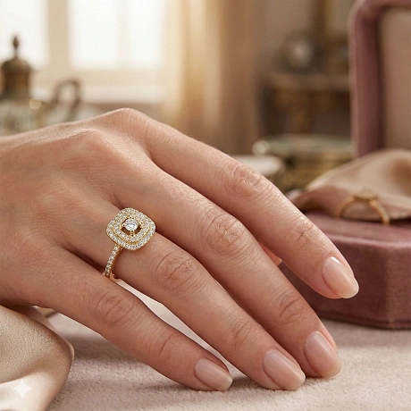 Кольцо из желтого золота