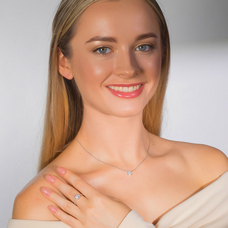 Колье из серебра