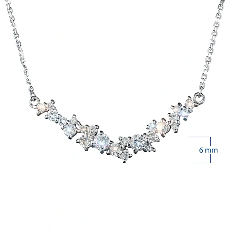 Колье из белого золота