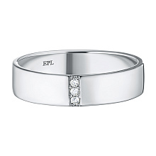 Кольцо из серебра с бриллиантами