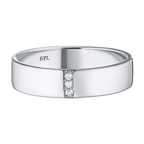 Кольцо из серебра с бриллиантами