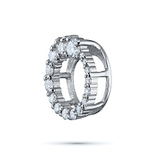 Подвеска из комбинированного золота с бриллиантами