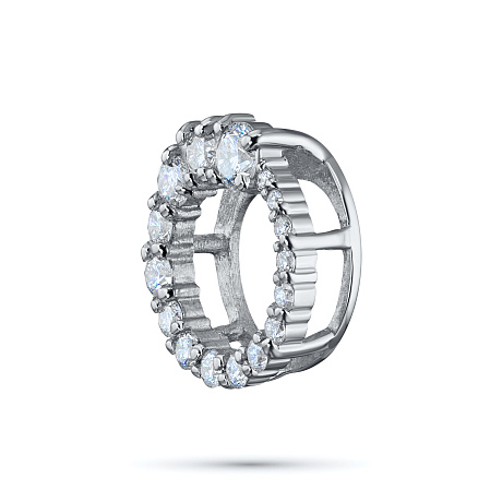 Подвеска из комбинированного золота с бриллиантами