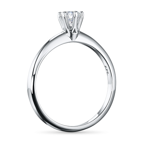 Помолвочное кольцо из серебра