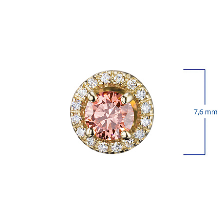 Пусеты из желтого золота