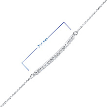 Браслет из белого золота c бриллиантами