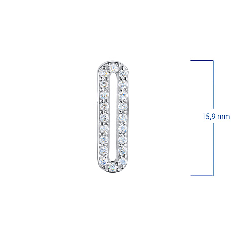 Подвеска из белого золота