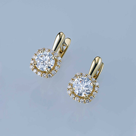 Серьги из желтого золота