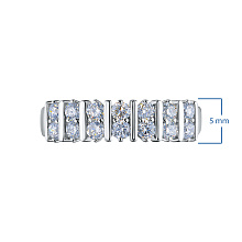 Кольцо из серебра c бриллиантами