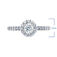 Кольцо из белого золота c бриллиантами