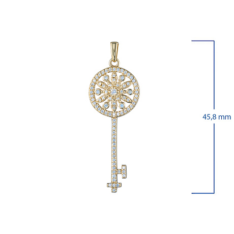 Подвеска из желтого золота