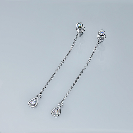 Пусеты из серебра