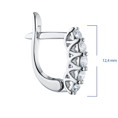 Серьги из белого золота