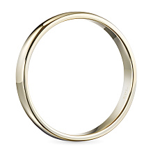 Гладкое кольцо из желтого золота