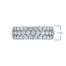 Кольцо из белого золота c бриллиантами